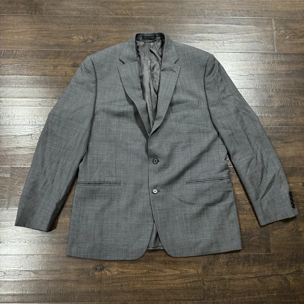 Lauren Ralph Lauren Men Blazer Office Grey Dress Jacket 2 Button Closure FLAW 44